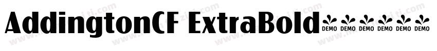AddingtonCF ExtraBold字体转换